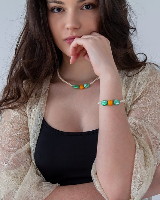 Flower White Bracelet