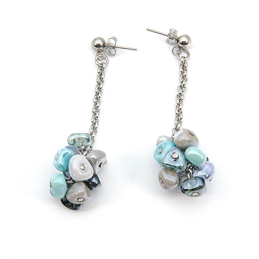 Rubik Earrings Turquoise