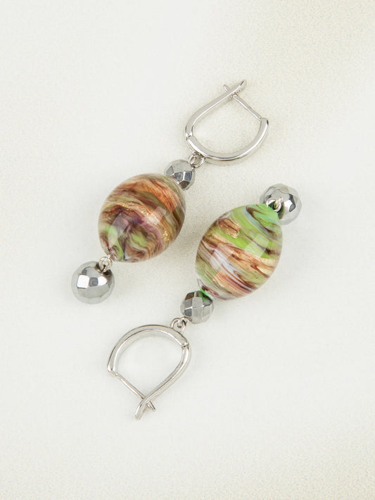 Serena Earrings Emerald