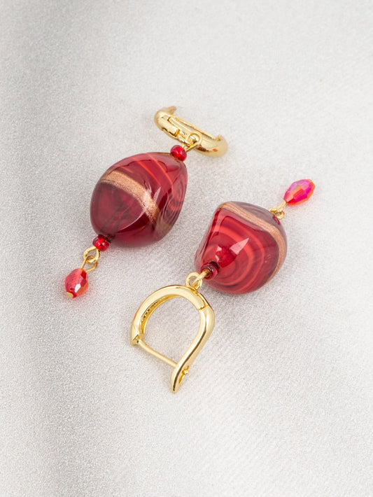 Serena Earrings Crimson