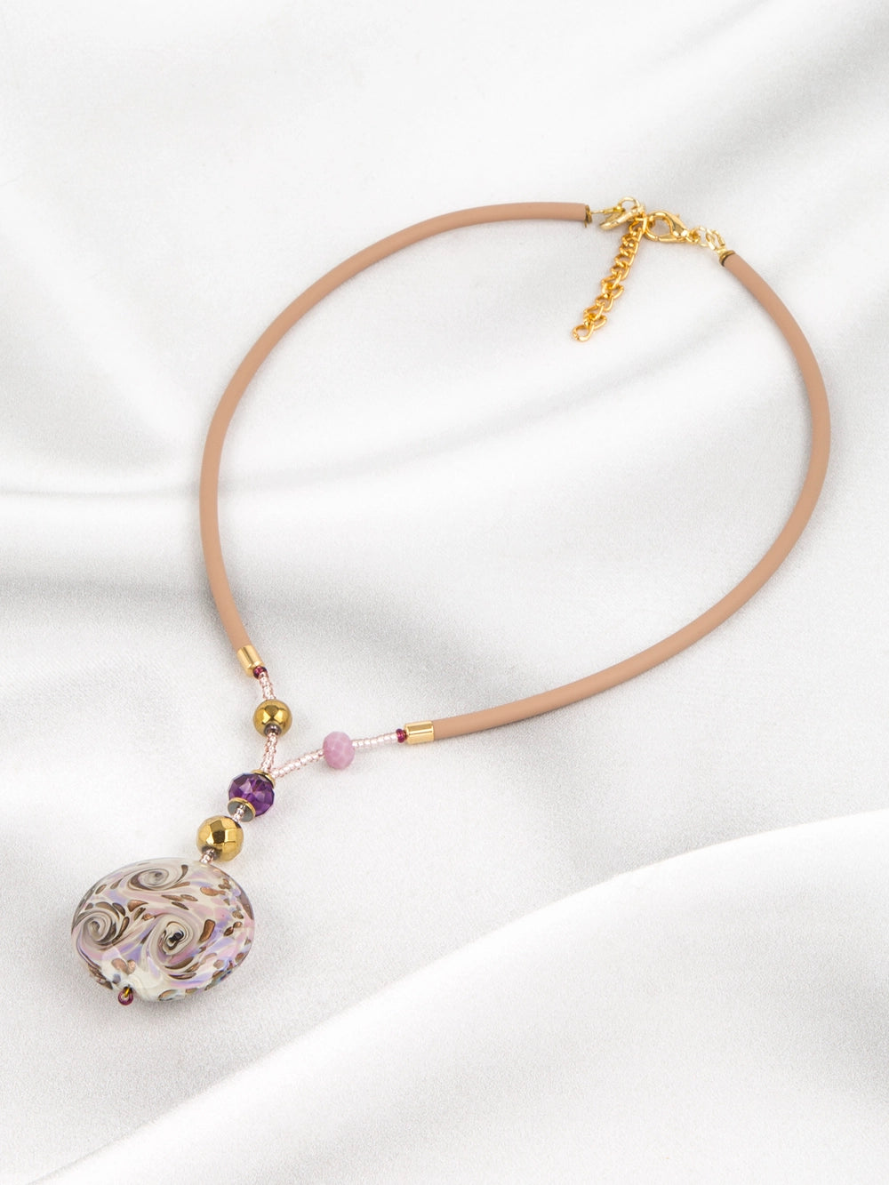 Moon Necklace Lavender