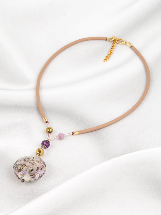 Moon Necklace Lavender