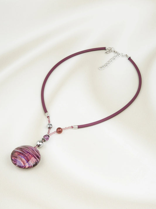 Moon Necklace Cherry