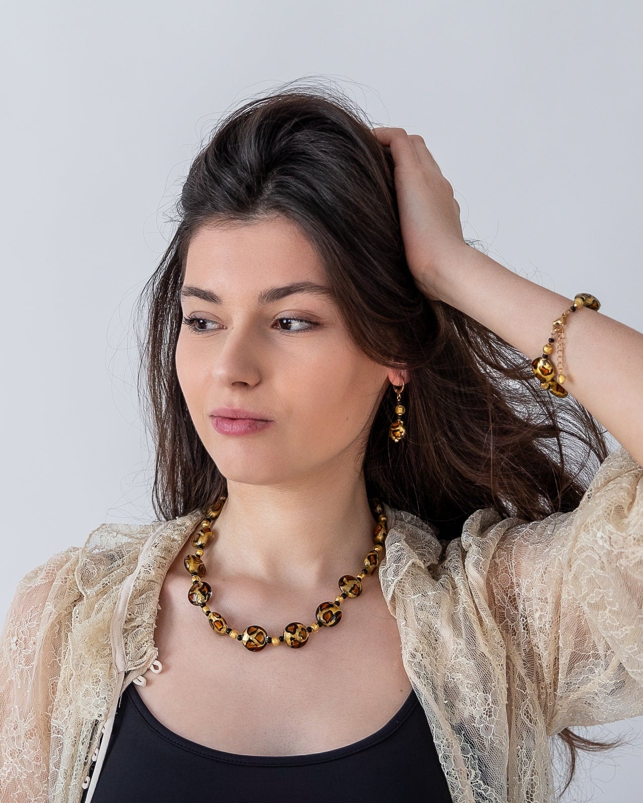 Zestaw Leopardo 24k złota