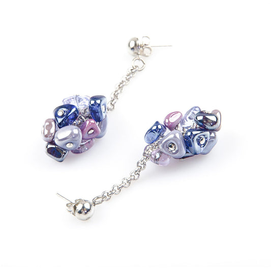 Rubik earrings Purple