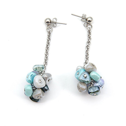 Rubik Earrings Turquoise