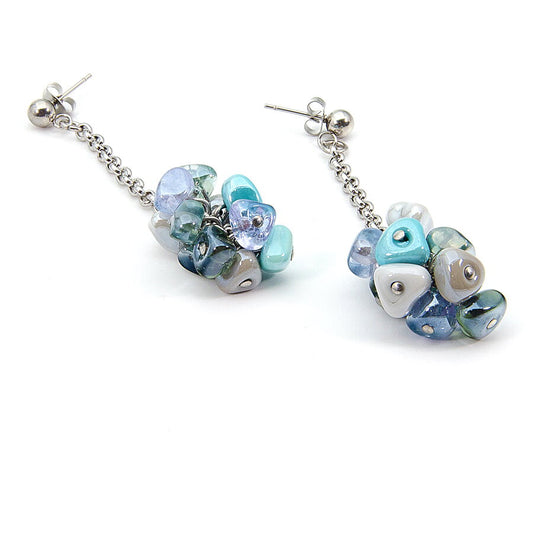 Rubik Earrings Turquoise