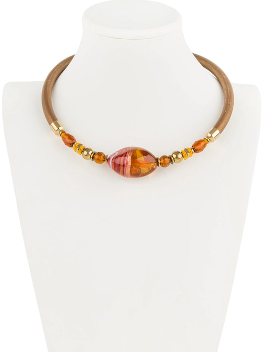Jennifer Necklace Amber